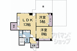 カームネス 2LDKの間取図画像