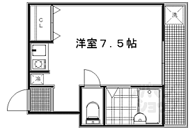 エスカル1 23 ｜ 京都府京都市上京区下塔之段町（賃貸マンション1R・2階・18.00㎡） その2