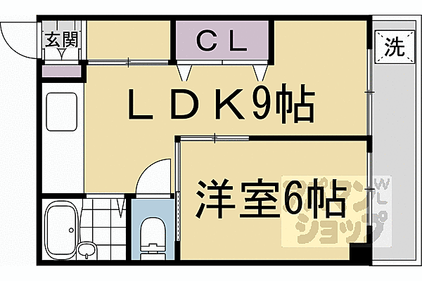 京都府京都市左京区岩倉中大鷺町(賃貸マンション1LDK・1階・32.00㎡)の写真 その2