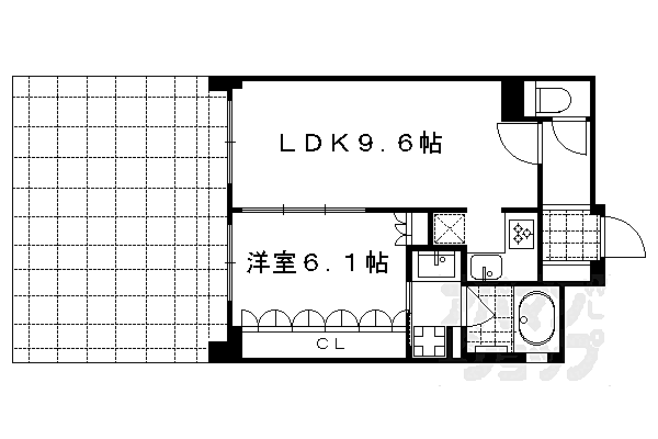 リーガル京都御所西II 102｜京都府京都市上京区武者小路通小川東入西無車小路町(賃貸マンション1LDK・1階・44.53㎡)の写真 その2