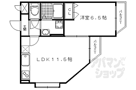 京都府京都市北区上賀茂豊田町（賃貸マンション1LDK・1階・40.06㎡） その2