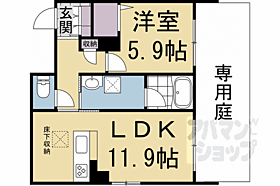 ＨＡＢＩＴＥＲ　御所西 106 ｜ 京都府京都市上京区小川通出水上る茶屋町（賃貸アパート1LDK・1階・46.45㎡） その2