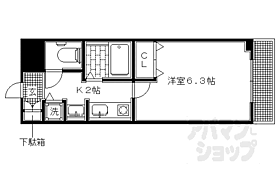 京都府京都市左京区川端二条下ル孫橋町（賃貸マンション1K・4階・21.00㎡） その2