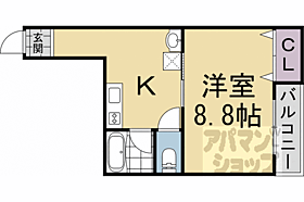 京都府京都市左京区吉田二本松町（賃貸マンション1K・2階・29.90㎡） その2