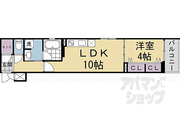 ベラジオ雅び北野白梅町 204｜京都府京都市上京区一条通御前通東入西町(賃貸マンション1LDK・2階・38.32㎡)の写真 その2