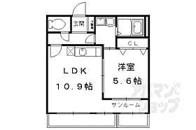 京都府京都市中京区西ノ京内畑町（賃貸マンション1LDK・2階・38.70㎡） その2