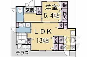 京都府京都市左京区一乗寺塚本町（賃貸アパート1LDK・1階・49.15㎡） その2