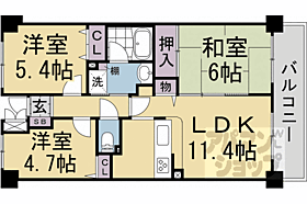 二条聚楽町アーバンコンフォート 603 ｜ 京都府京都市上京区千本通二条下ル聚楽町（賃貸マンション3LDK・6階・59.49㎡） その2