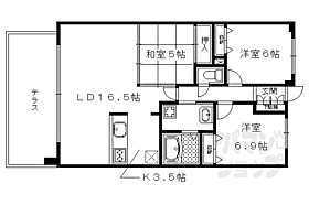 京都府京都市北区紫野北舟岡町（賃貸マンション3LDK・1階・80.35㎡） その2