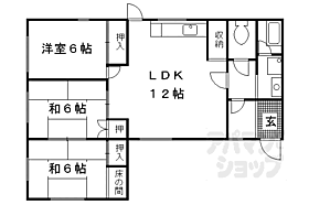 京都府京都市左京区下鴨宮崎町（賃貸アパート3LDK・1階・70.00㎡） その2