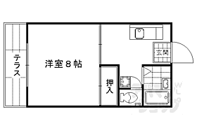 京都府京都市北区衣笠赤阪町（賃貸アパート1K・2階・26.49㎡） その2