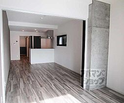 京都市営烏丸線 北大路駅 徒歩19分の賃貸マンション 2階1LDKのリビング/ダイニング