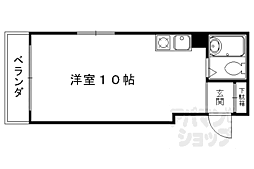 ハイツチロル ワンルームの間取図画像
