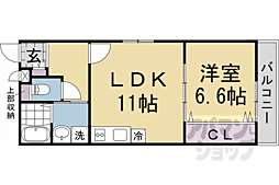 Ｆｅｌｉｍｏ京都西陣 3階1LDKの間取り