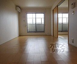 京都市営烏丸線 北山駅 徒歩6分の賃貸アパート 2階1LDKのリビング/ダイニング