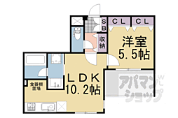京都市営烏丸線 丸太町駅 徒歩4分の賃貸マンション 3階1LDKの間取り