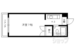 ラウンドテーブル 1階1Kの間取り