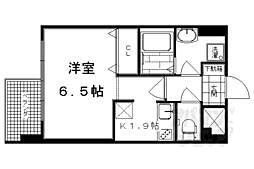 京都地下鉄東西線 二条駅 徒歩5分の賃貸マンション 2階1Kの間取り