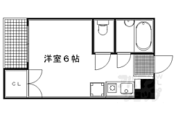 アーバンハイツ上長者町通 3階1Kの間取り