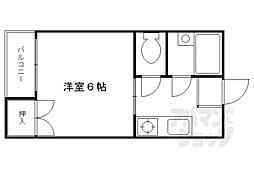 アーバンハイツ上長者町通 3階1Kの間取り