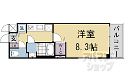 叡山電鉄叡山本線 修学院駅 徒歩6分の賃貸マンション 2階1Kの間取り