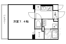 フェリックス鞍馬口 1Kの間取図画像