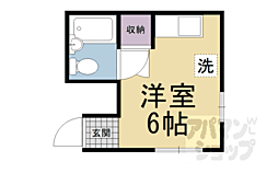 うきたセラーズハウス ワンルームの間取図画像