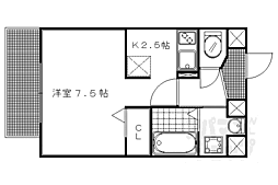 ウエストパレス小川 1Kの間取図画像