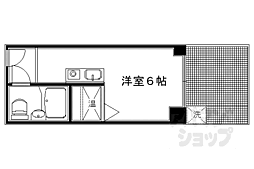 京都今出川レジデンス 1Kの間取図画像