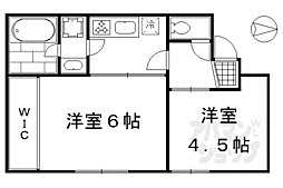 竹本ビル 2Kの間取図画像