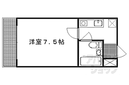グラン・ビュー下長者 1Kの間取図画像