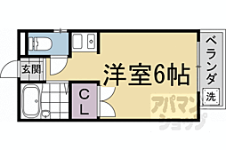 ジョリー93 1Kの間取図画像