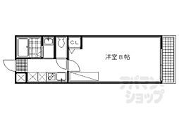アークリード下天神 1Kの間取図画像