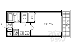 リーガル京都五条烏丸 1Kの間取図画像