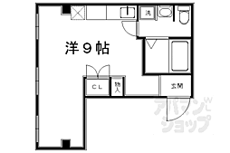 伸幸ビル ワンルームの間取図画像