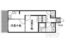 クリヨン岡崎 1LDKの間取図画像
