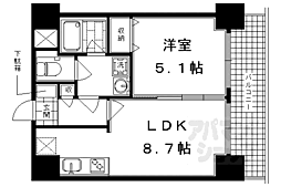 京都市営烏丸線 四条駅 徒歩4分 7階/-