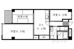 イヌイ星の子ハイツ 3LDKの間取図画像