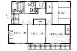 玉屋山三小路 3DKの間取図画像