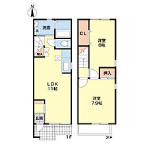 グラシア弐番館 105 ｜ 神奈川県足柄上郡中井町田中（賃貸テラスハウス2LDK・1階・57.96㎡） その2