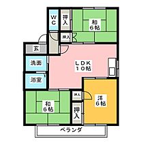 ハーモニーエストC棟  ｜ 愛知県名古屋市北区中味鋺２丁目（賃貸アパート3LDK・2階・62.01㎡） その1