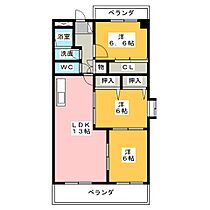 ベルジェ  ｜ 愛知県名古屋市北区福徳町４丁目（賃貸マンション3LDK・1階・70.30㎡） その2