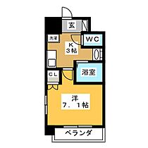 パーク黒川  ｜ 愛知県名古屋市北区田幡２丁目（賃貸マンション1K・3階・24.41㎡） その2