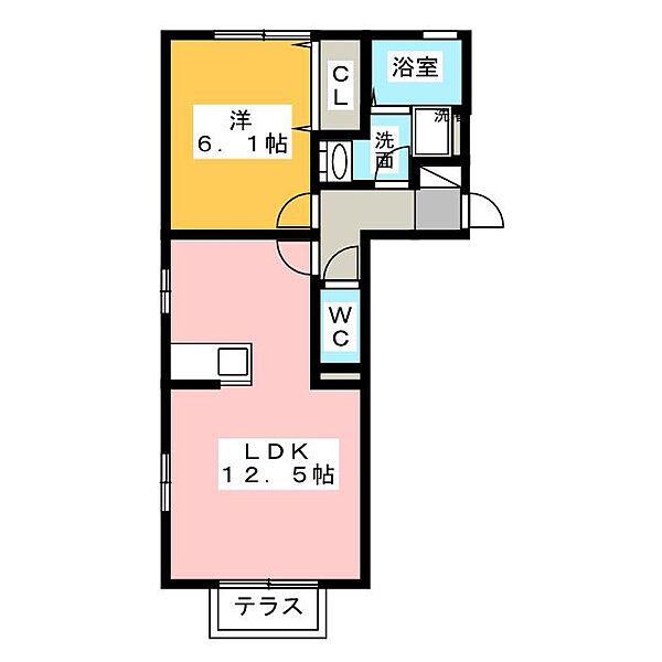 Ｅｎｔｏｐｉａ ｜愛知県名古屋市北区楠味鋺４丁目(賃貸アパート1LDK・1階・43.74㎡)の写真 その2