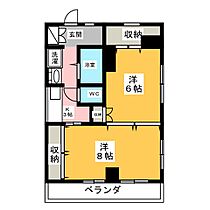 メゾンドソレイユ  ｜ 愛知県名古屋市北区田幡２丁目（賃貸マンション2K・8階・50.00㎡） その2