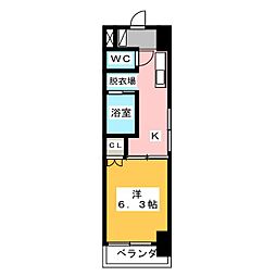 間取図画像 1K