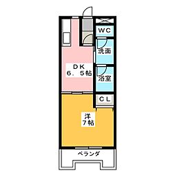 間取図画像 1DK