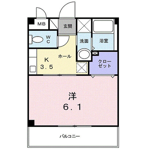 プランドール 202｜和歌山県和歌山市楠見中(賃貸アパート1K・2階・23.58㎡)の写真 その2