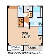 メゾン　ルミナス 302 ｜ 福井県福井市経田１丁目1410（賃貸アパート1R・3階・40.47㎡） その2