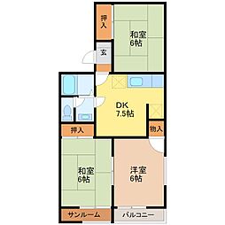 サニーコート聖 A棟 2階